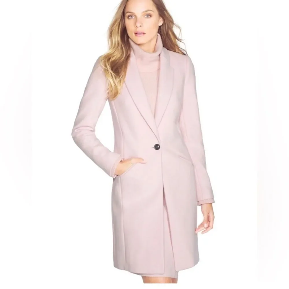 White House Black Market Pink Coat and NWT Matching Skirt SET